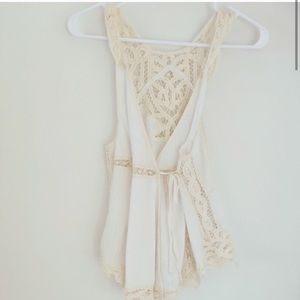 Free People White Tank Top